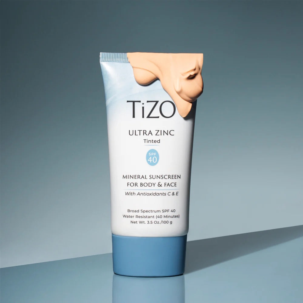 TiZo Ultra Zinc TINTED Face/Body SPF40 3.5 oZ