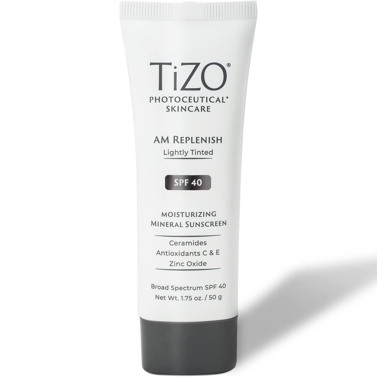 TiZo AM Replenish LIGHTLY TINTED SPF40 1.75 oZ